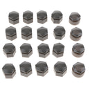 20PCS Gray Wheel Nut Bolt Tire Screw Cover Cap Dust Cover 22mm For Audi Q7