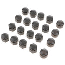 20PCS Gray Wheel Nut Bolt Tire Screw Cover Cap Dust Cover 22mm For Audi Q7