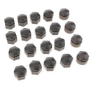 20PCS Gray Wheel Nut Bolt Tire Screw Cover Cap Dust Cover 22mm For Audi Q7