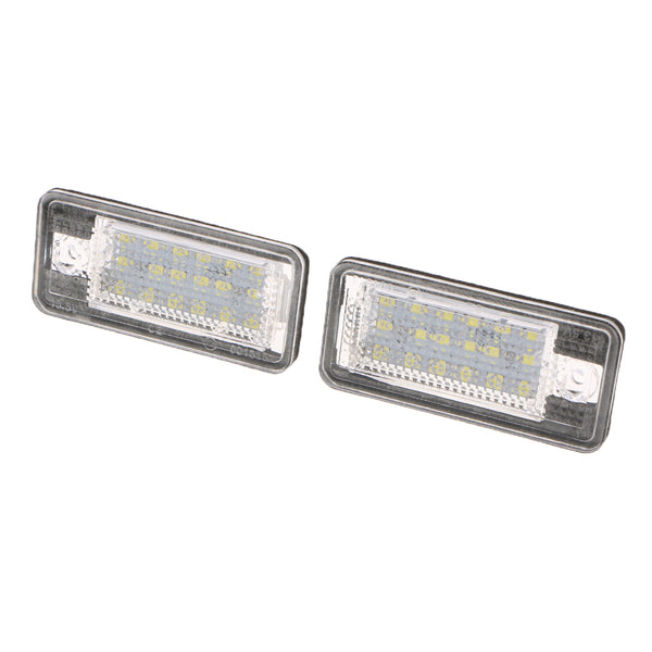 1 Set (2pcs) 6500K White Car License Plate Lights LED Lamp for Audi A3 A4 B6 B7 A6 A8 Q7 A5