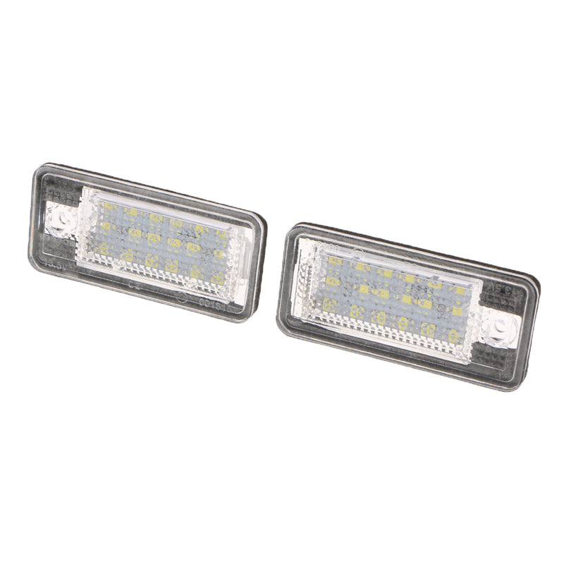 1 Set (2pcs) 6500K White Car License Plate Lights LED Lamp for Audi A3 A4 B6 B7 A6 A8 Q7 A5