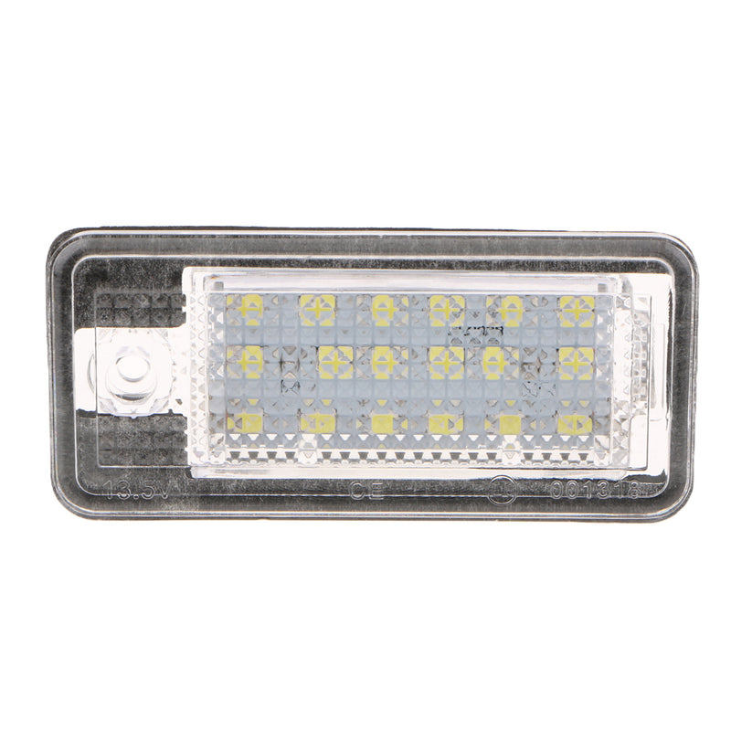 1 Set (2pcs) 6500K White Car License Plate Lights LED Lamp for Audi A3 A4 B6 B7 A6 A8 Q7 A5
