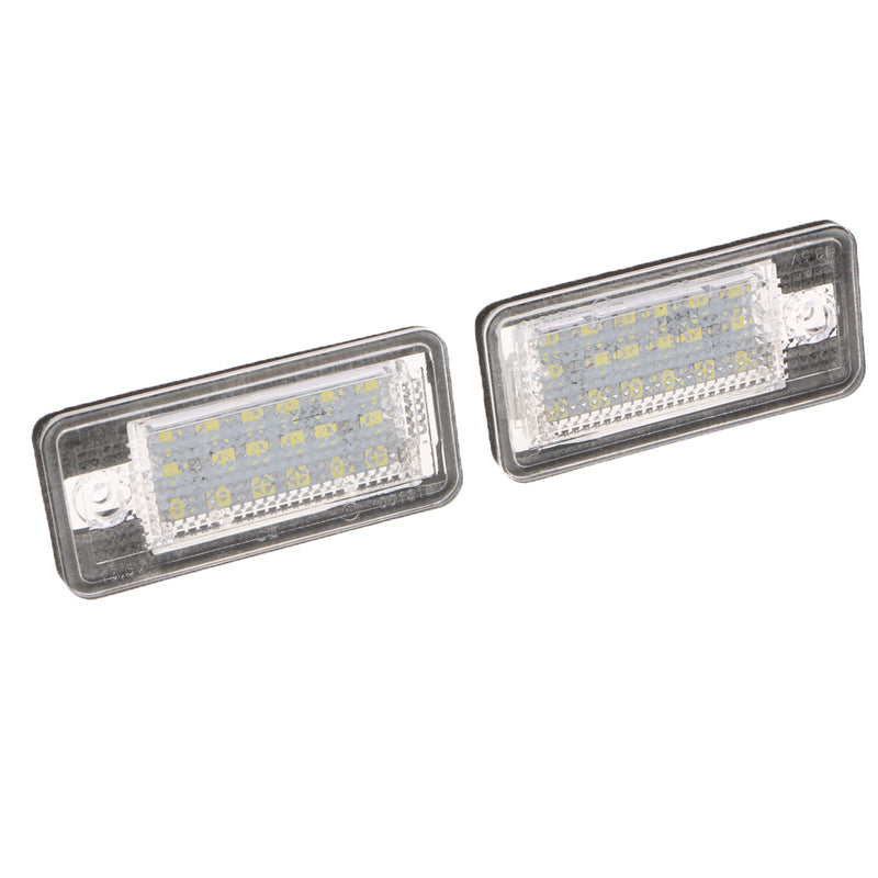 1 Set (2pcs) 6500K White Car License Plate Lights LED Lamp for Audi A3 A4 B6 B7 A6 A8 Q7 A5