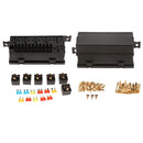 Car 11 Way Blade Fuse Holder Box Car Relay Box with Spade Terminals and fuses