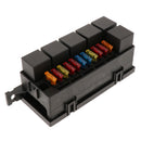 Car 11 Way Blade Fuse Holder Box Car Relay Box with Spade Terminals and fuses