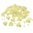 50Pcs Bumper Hood Fender Splash Guard Retainer Clips Fasteners