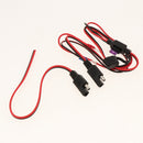 SAE to Connector 12/18AWG with Solar Weatherproof SAE Socket sidewall Port, SAE Waterproof Quick Connect Panel Mount