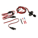 SAE to Connector 12/18AWG with Solar Weatherproof SAE Socket sidewall Port, SAE Waterproof Quick Connect Panel Mount