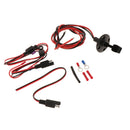 SAE to Connector 12/18AWG with Solar Weatherproof SAE Socket sidewall Port, SAE Waterproof Quick Connect Panel Mount