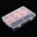 245PCS Open Barrel Wire Crimp Copper Ring Lugs Terminal Connector with Heat Shrink Tubing Assortment Kit