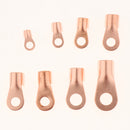 245PCS Open Barrel Wire Crimp Copper Ring Lugs Terminal Connector with Heat Shrink Tubing Assortment Kit