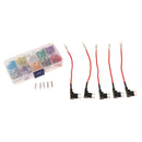 Total 130 Pieces, Car Add-A-Circuit Fuse TAP Adapter Fuse Holder with Fuse 2A 3A 5A 7.5 A 10A 15A 20A 25A 30A 35A