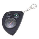 Multifunction 2-in-1 Portable Mini Map Distance Measuring Measurer + Compass with Key Chain for Outdoor Camping Hiking Creative