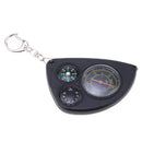 Multifunction 2-in-1 Portable Mini Map Distance Measuring Measurer + Compass with Key Chain for Outdoor Camping Hiking Creative