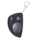 Multifunction 2-in-1 Portable Mini Map Distance Measuring Measurer + Compass with Key Chain for Outdoor Camping Hiking Creative