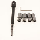 5pcs Diesel Injector Seat Cutter Set with Flat Reamer Cleaner Carbon Remover Universal Car Garage Tool Kit