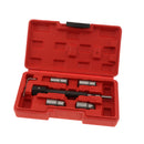 5pcs Diesel Injector Seat Cutter Set with Flat Reamer Cleaner Carbon Remover Universal Car Garage Tool Kit