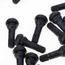 100pcs Auto TR413 Rubber Snap-in Tire Valve Stem for ATV, Lawn Mower