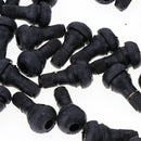 100pcs Auto TR412 Rubber Snap-in Tire Valve Stem for ATV, Lawn Mower