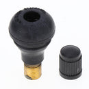 100pcs Auto TR412 Rubber Snap-in Tire Valve Stem for ATV, Lawn Mower