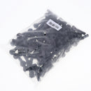 100pcs Auto TR414 Rubber Snap-in Tire Valve Stem for ATV, Lawn Mower