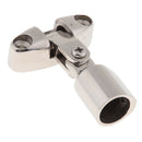 Marine Boat Sun Shade Awning Hand Rail Fitting, 316 Stainless Steel Hardware 25mm Bend Slide Cap