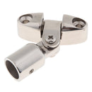Marine Boat Sun Shade Awning Hand Rail Fitting, 316 Stainless Steel Hardware 19mm Slide Cap