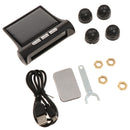 Aftermarket Tire Pressure Monitoring System TPMS Solar Power Universal Wireless + 4 External Sensors Real-time Display