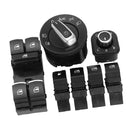 7Pcs Master Window Headlamp Window Fuel Gas Car Switch Kit Fit for VW Passat