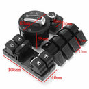 7Pcs Master Window Headlamp Window Fuel Gas Car Switch Kit Fit for VW Passat
