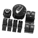 7Pcs Master Window Headlamp Window Fuel Gas Car Switch Kit Fit for VW Passat