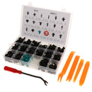 299Pcs Car Door Fastener Clips Pins Rivet - Weatherstrip/Fender Bumper Shield/Hood Insulation/Trim Panel/Push Type Retainer Screw Nut + 5pcs Tools