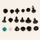 299Pcs Car Door Fastener Clips Pins Rivet - Weatherstrip/Fender Bumper Shield/Hood Insulation/Trim Panel/Push Type Retainer Screw Nut + 5pcs Tools