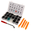 299Pcs Car Door Fastener Clips Pins Rivet - Weatherstrip/Fender Bumper Shield/Hood Insulation/Trim Panel/Push Type Retainer Screw Nut + 5pcs Tools
