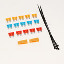 Car Cigarette Lighter, Add-a-Circuit Fuse Tap Cable 1 Meter, 5A 10A 15A Blade Fuse Holder Medium Size Remover