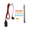 Car Cigarette Lighter, Add-a-Circuit Fuse Tap Cable 1 Meter, 5A 10A 15A Blade Fuse Holder Small Size Remover
