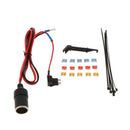Car Cigarette Lighter, Add-a-Circuit Fuse Tap Cable 1 Meter, 5A 10A 15A Blade Fuse Holder Flat Remover