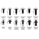 Auto Clips Car Vent Body Clips Retainer Push Kit - 240Pcs Car Panel Trim Plastic Fasteners Rivet Kits Universal for Ford GM FOR Toyota FOR Honda