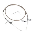 Stainless Steel Braided Kickdown Cable Detent for Ford C4 Mustang,Falcon, Ranchero, F150 truck, Bronco, Van