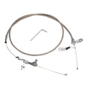 Stainless Steel Braided Kickdown Cable Detent for Ford C4 Mustang,Falcon, Ranchero, F150 truck, Bronco, Van