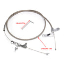 Stainless Steel Braided Kickdown Cable Detent for Ford C4 Mustang,Falcon, Ranchero, F150 truck, Bronco, Van