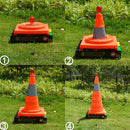 Telescopic Folding Road Cone Barricades Warning Sign Reflective Oxford Traffic Cone Traffic Facilities For Road Safety