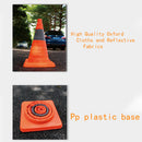 Telescopic Folding Road Cone Barricades Warning Sign Reflective Oxford Traffic Cone Traffic Facilities For Road Safety