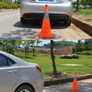 Telescopic Folding Road Cone Barricades Warning Sign Reflective Oxford Traffic Cone Traffic Facilities For Road Safety