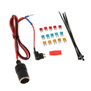1set 100cm Car Cigarette Cigar Lighter socket 12V Extension standard Fuse Tap Holder Lead with Small size fuse 5/10/15A