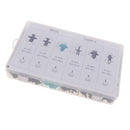 330 Pieces Nylon Bumper Push Fasteners Rivet Clips Expansion Screws Replacement Kit,Bumper Fastener Rivet Clips