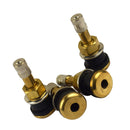 4 Pieces Car Truck TR501 Straight Copper Tubeless Tire Wheel Valve Stem Universal,1.9inch