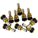 10 Pieces Car Truck TR501 Straight Copper Tubeless Tire Wheel Valve Stem Universal,1.9inch