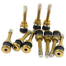 10Pcs TR502 Universal Straight Brass Truck Tire Valve Stem Wheels, 0.63inch Rim Hole for Car/Bus/RV/Motorhome/Camper/Trailer