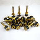20Pcs TR502 Universal Straight Brass Truck Tire Valve Stem Wheels, 0.63inch Rim Hole for Car/Bus/RV/Motorhome/Camper/Trailer